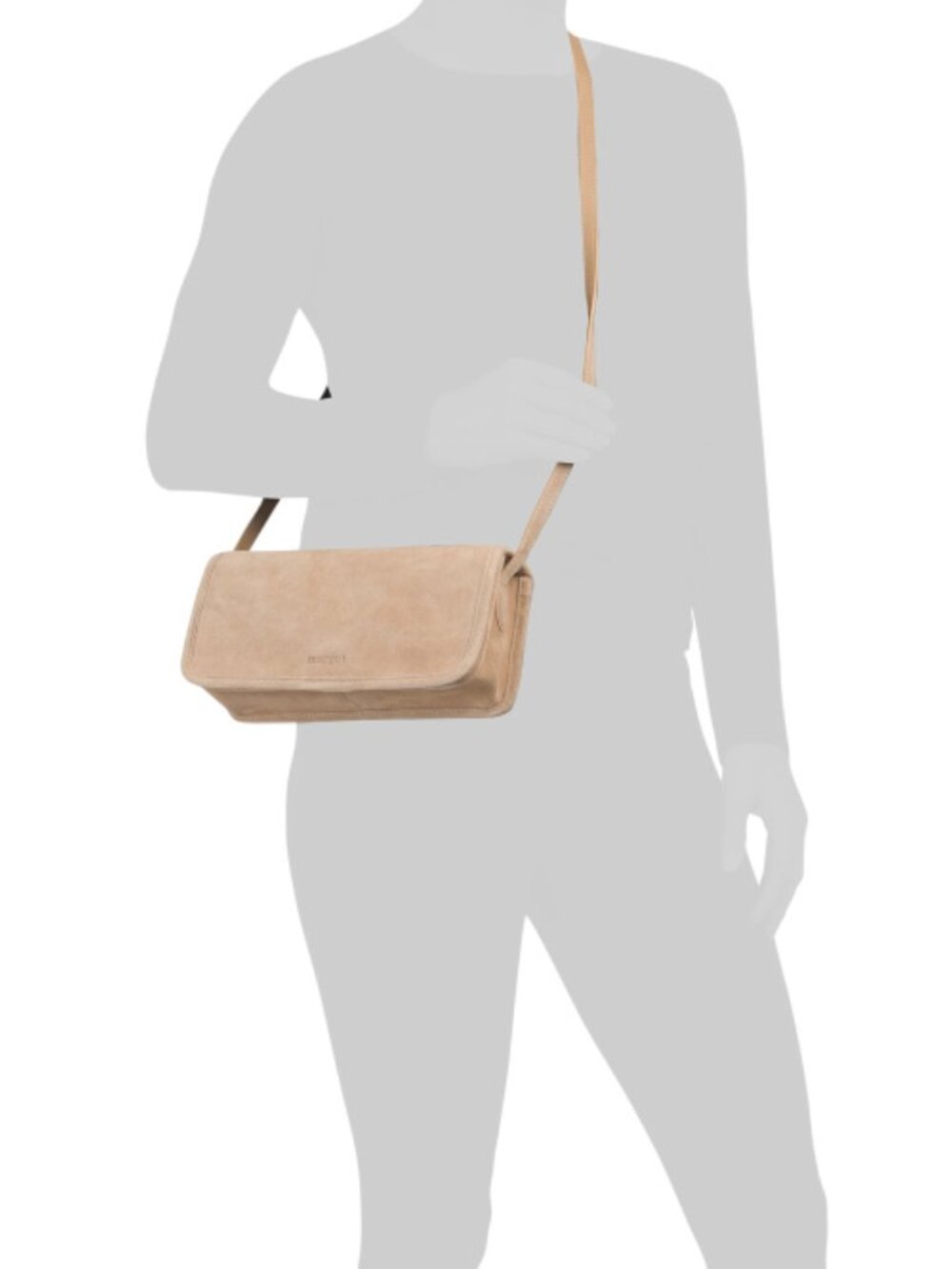MARGOT Suede Flap Crossbody - Picture 2 of 5